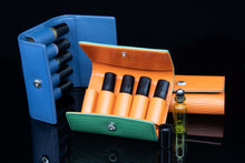 Load image into Gallery viewer, Essential Oil Pouch with Silver Brooch (Genuine Leather)