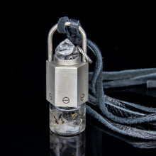 Load image into Gallery viewer, Spring Mini Rollerball Necklace Series - Herkimer Diamond on Hexagon Prism
