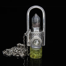 Load image into Gallery viewer, Fountain Rollerball Necklace Series - Phantom on Black Leaf Pattern