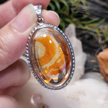 Load image into Gallery viewer, 0977 錦鯉膠花S925純銀吊墜
