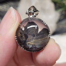 Load image into Gallery viewer, 0984 黑雲母S925純銀吊墜
