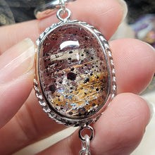 Load image into Gallery viewer, 0923 黑超七黃膠花共生礦S925純銀設計款手鏈
