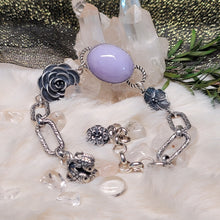 Load image into Gallery viewer, 1071 紫翡蛋面S925純銀設計款手鏈
