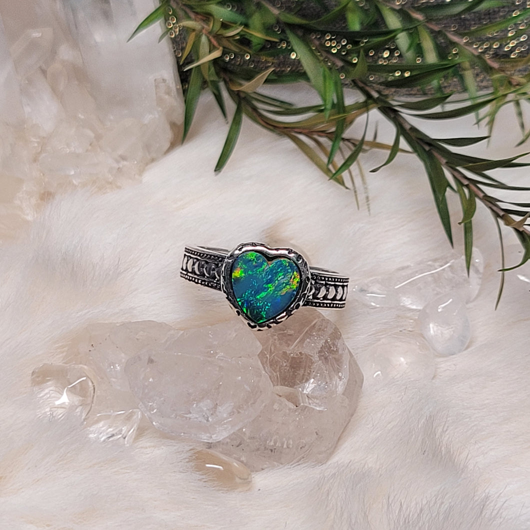 1143 澳洲澳宝S925純銀戒指（不限指圍）