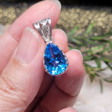 Load image into Gallery viewer, 1011 瑞士藍托帕石S925純銀吊墜
