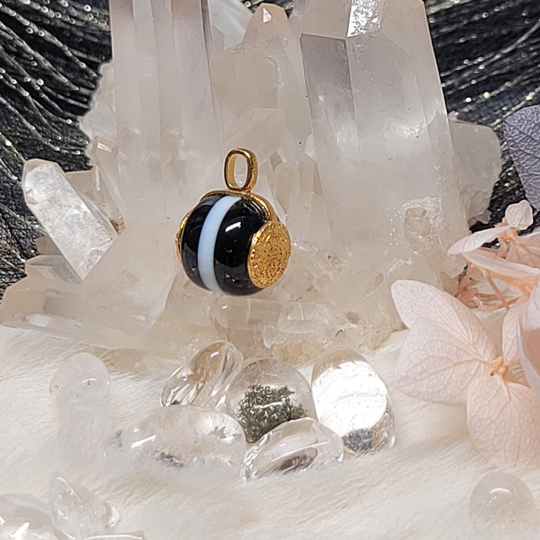 1026 18k一線藥師珠天珠吊墜