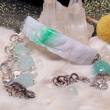 Load image into Gallery viewer, 1088 飄花翡翠S925純銀設計款手鏈
