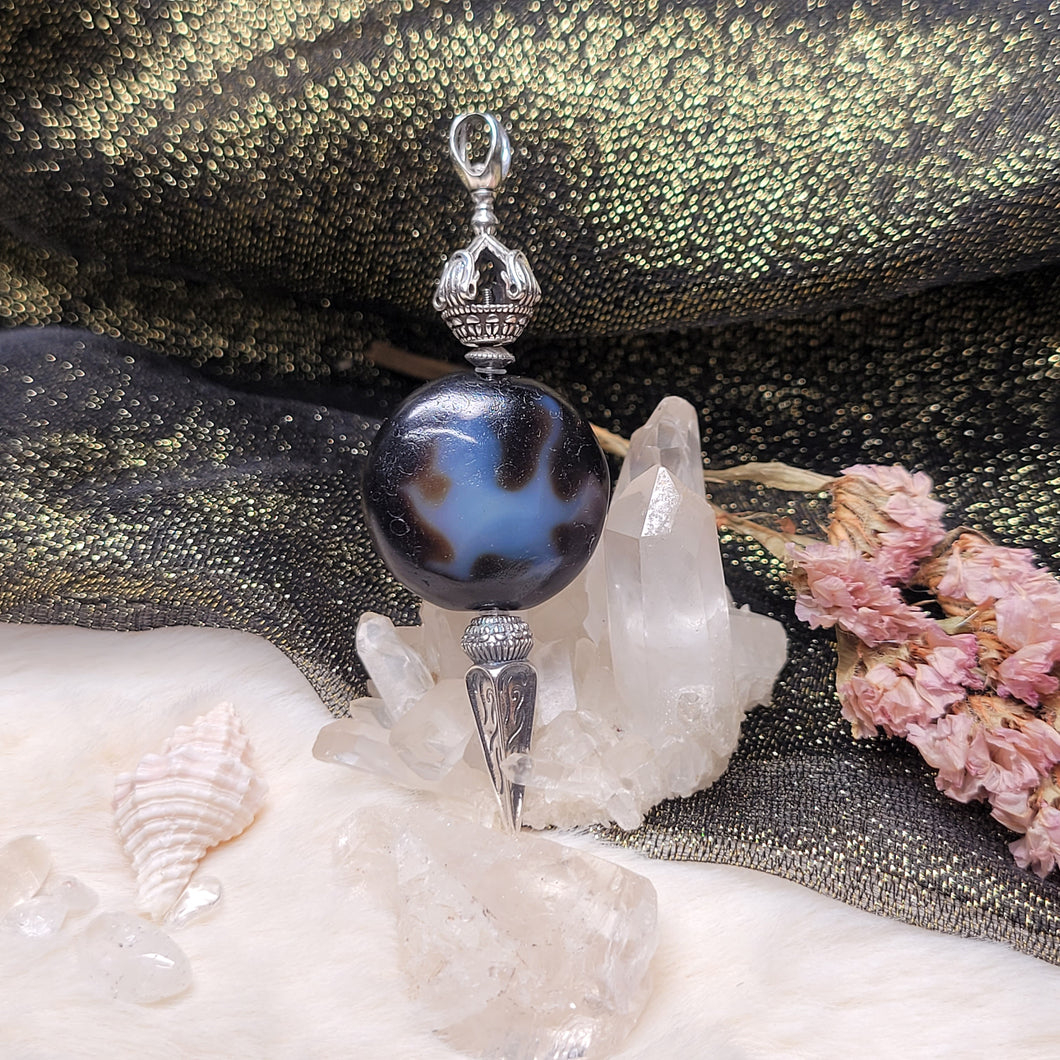 1046 麒麟羊板眼一眼天珠吊墜