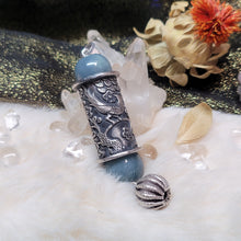 Load image into Gallery viewer, 1248 A貨翡翠藍水翡翠銀桶珠吊墜
