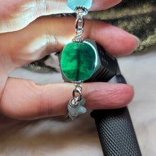 Load image into Gallery viewer, 1212 A貨翡翠老蓝水銀手鏈
