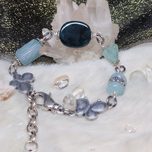 Load image into Gallery viewer, 1212 A貨翡翠老蓝水銀手鏈
