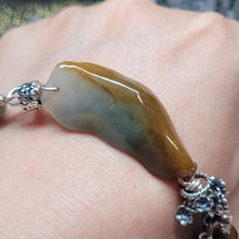 Load image into Gallery viewer, 1214 A貨翡翠特色銀手鏈
