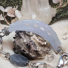 Load image into Gallery viewer, 1217 A貨翡翠立體雕刻冰竹節銀手鏈
