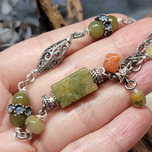 Load image into Gallery viewer, 1233 A貨翡翠秋香綠銀手鏈
