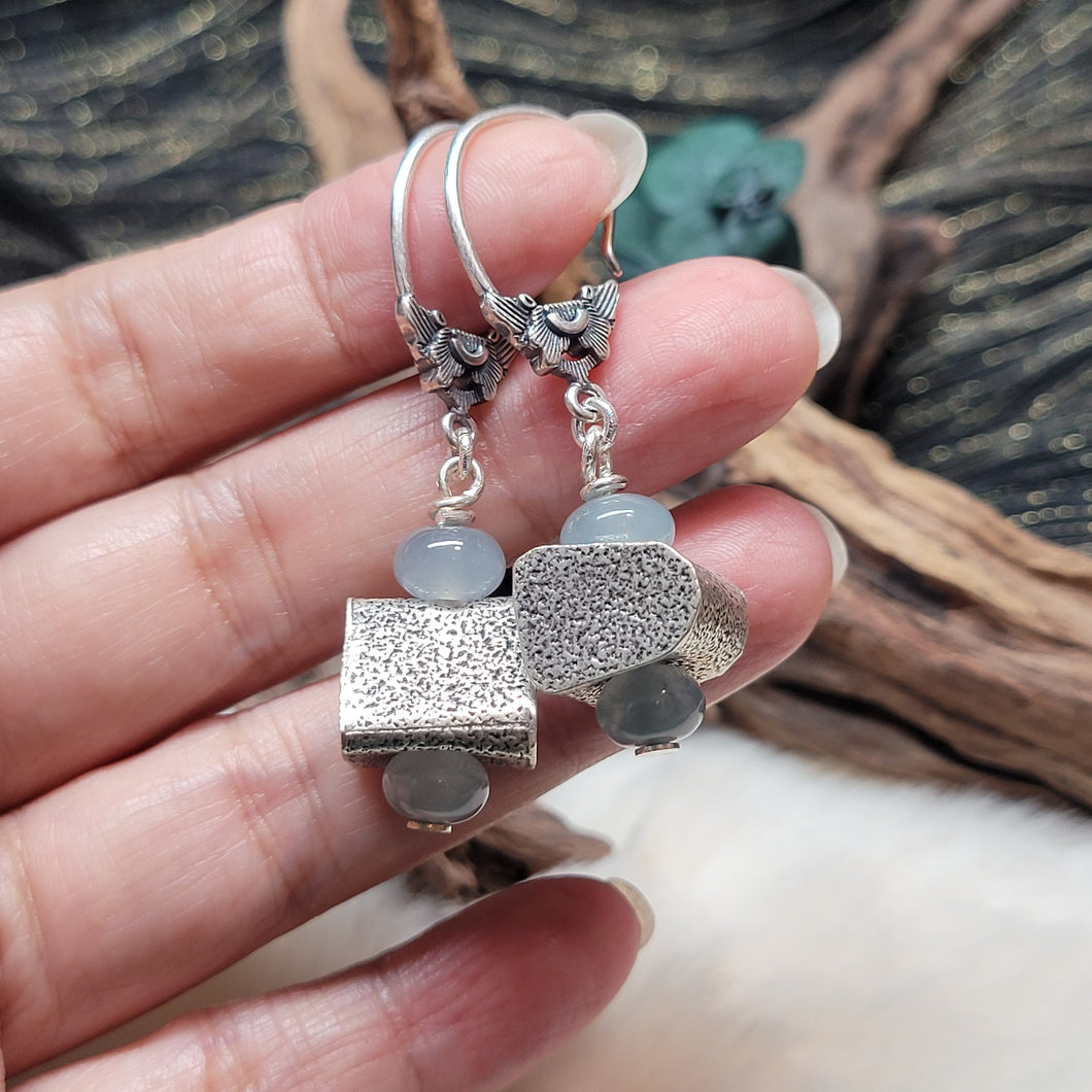 0394 A貨翡翠冰翡翠925銀耳飾