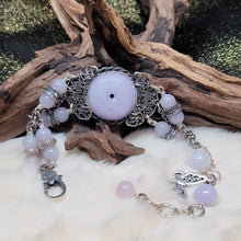 Load image into Gallery viewer, 0626 緬甸A貨紫翡甜甜圈925銀手鏈
