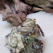 Load image into Gallery viewer, 0544 黑銀肽發晶共生礦925銀戒指（不限指圍）
