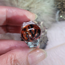 Load image into Gallery viewer, 1148 錳鐵礦小樹戒指
