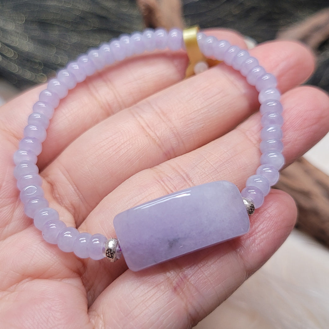 1095 紫珠翡翠手串