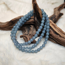 Load image into Gallery viewer, 1068 藍翡三圈手串（6+mm）

