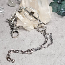 Load image into Gallery viewer, 0607 綠雲母S925純銀设计款手鏈
