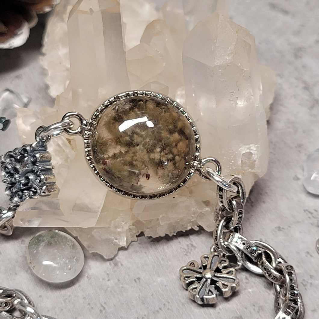 0625 綠兔毛團團S925純銀設計款手鏈