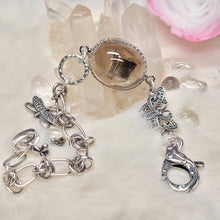 Load image into Gallery viewer, 0466 茶晶黃銅礦S925純銀設計款手鏈
