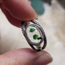 Load image into Gallery viewer, 0774 綠雲母S925純銀戒指（不限指圍）
