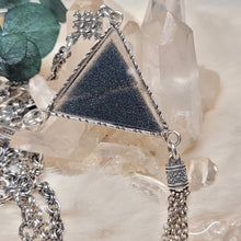 Load image into Gallery viewer, 0791 藍金沙三角形S925純銀吊墜

