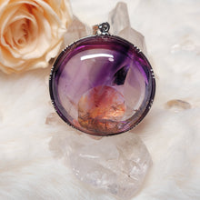 Load image into Gallery viewer, 0792 紫水晶金雲母共生礦S925純銀吊墜
