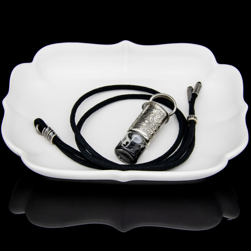 Nylon Rope Necklace (3mm) with Sterling Silver Ends & Slide Lock