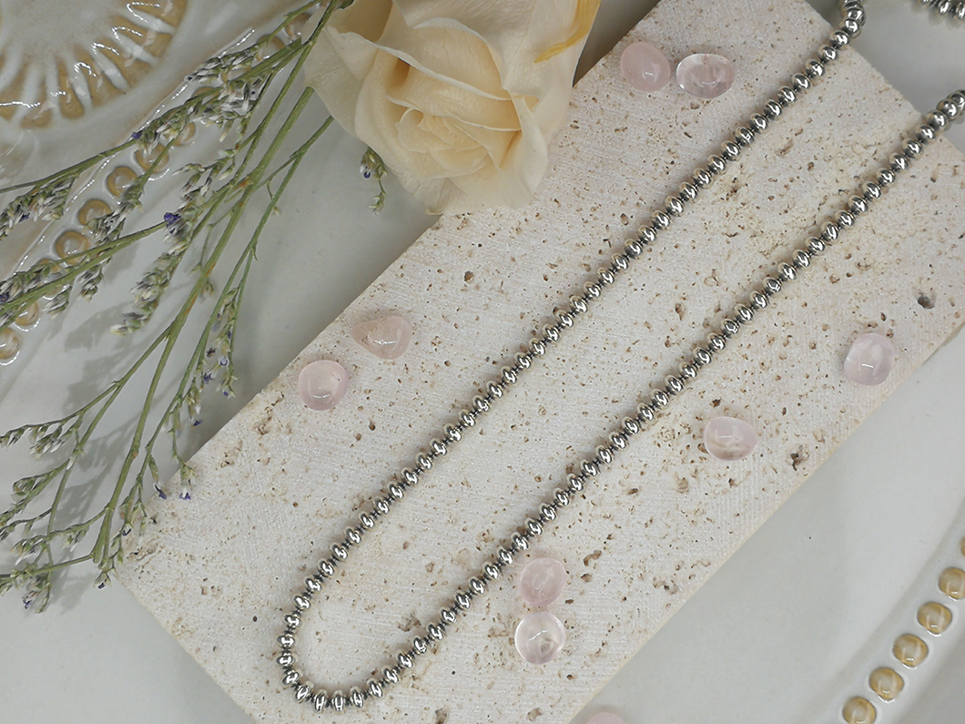 LaTivoli 925 Sterling Silver Beans Chain (Large Beans)