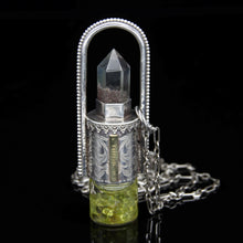 Load image into Gallery viewer, Fountain Rollerball Necklace Series - Phantom on Black Leaf Pattern
