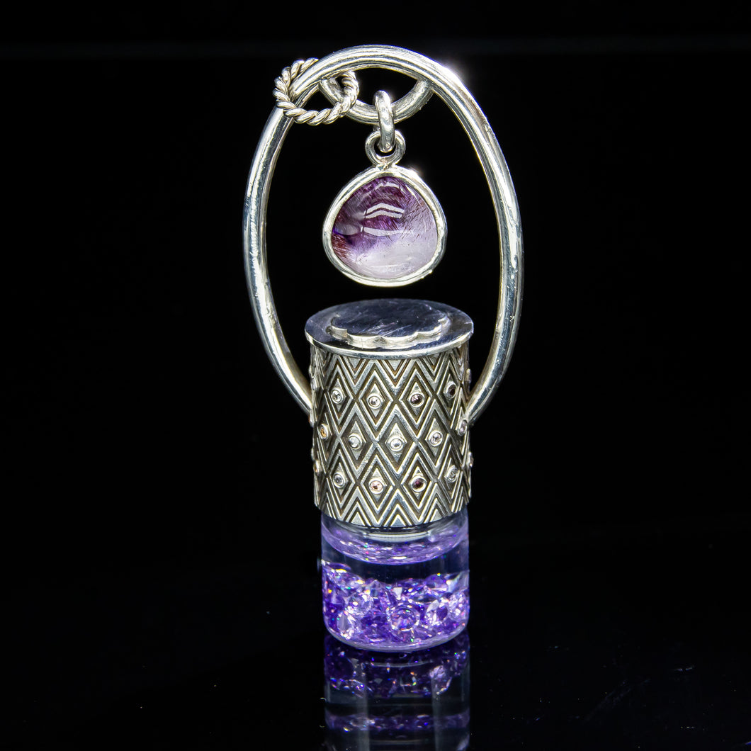 Rollerball Necklace Series - Super Seven with Spinel